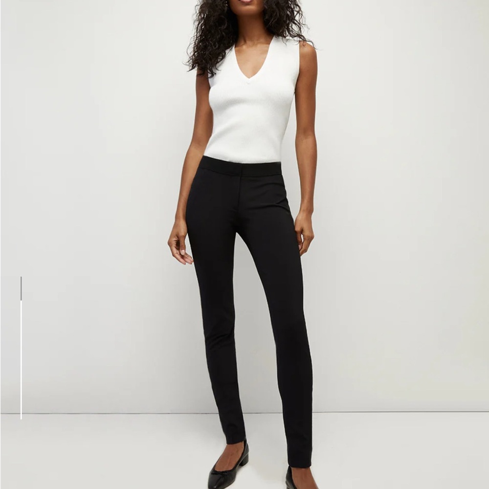 Veronica Beard Black Scuba Leggings